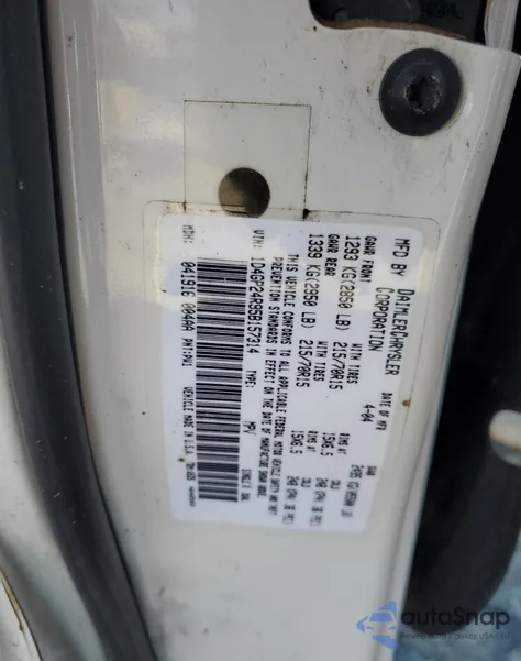 2005 Dodge Grand Caravan Se from USA, damaged, VIN 1D4GP24R95B157314